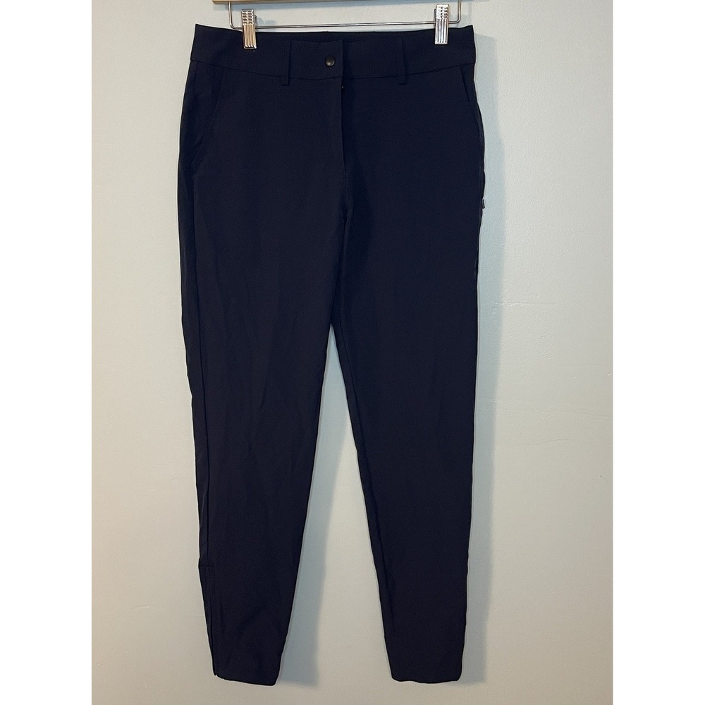 Abendroth Golf Women's Performance Stretch Chino Pants Navy Ankle Zip Size‎  6